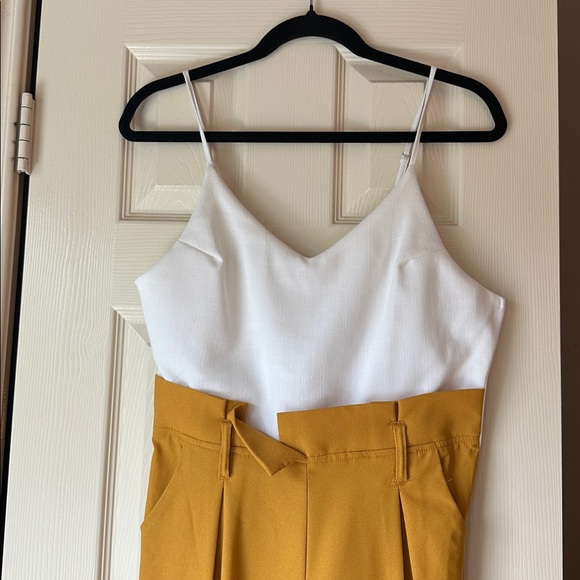 The Clothing Company White and Yellow Jumpsuit - Picture 2 of 4